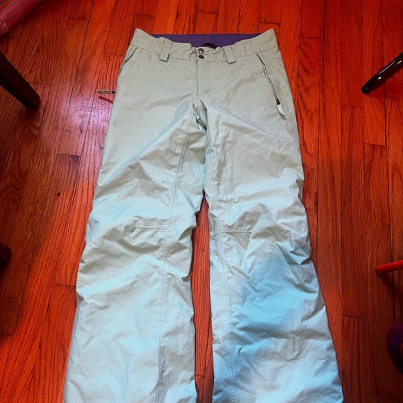 The North Face Women’s Small Freedom Insulated Snow Pants Mint Green Skiing - Picture 1 of 7